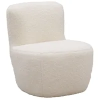 fauteuil pouf en polyester et bois nuage