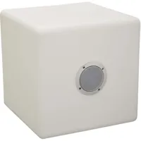 cube pouf  led et haut parleur 40 cm