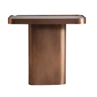table basse en fer, de couleur cuivre, 50x35x45 cm