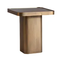 table basse en fer doré, 40x40x45 cm