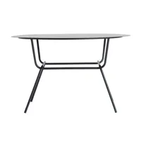 table basse en fer noir, 75x75x46 cm