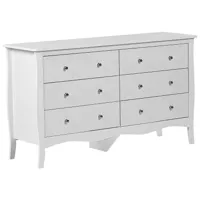 commode blanche 6 tiroirs