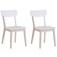 lot de 2 chaises blanches