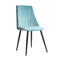chaise en polyester gris 50x53x84 cm