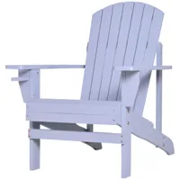 fauteuil de jardin porte-gobelet intégré bois de sapin traité gris