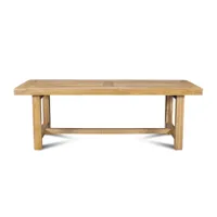 table de ferme bois chêne massif l220