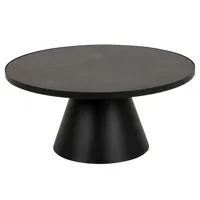 table basse ronde en céramique et métal d85
