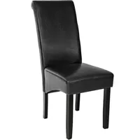 chaise de salle à manger siège rembourré avec revêtement en cuir