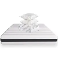 pack matelas 140x190 mousse hr + couette + 2 oreillers