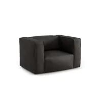 fauteuil 1 place xl en cuir noir