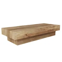 table basse rectangulaire en bois de manguier