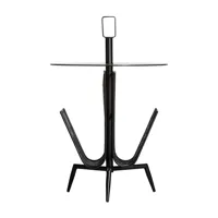 table basse en fer noir 45x45x69 cm