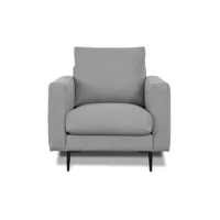 fauteuil 1 place tissu gris clair