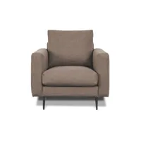 fauteuil 1 place tissu taupe