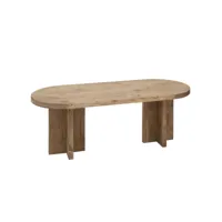 table basse en bois de sapin vieilli 120x40cm