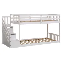 lit superposés pour enfant 190x90cm blanc