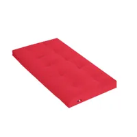 matelas futon coeur latex ferme 13cm rouge 90x200