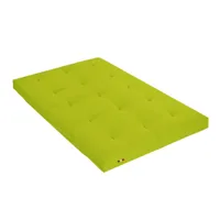 matelas futon coton traditionnel, 13cm vert 140x200
