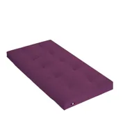 matelas futon coton traditionnel, 13cm violet 90x190