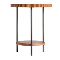 table basse en bois de sapin marron 51x51x61 cm