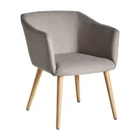chaise en polyester gris