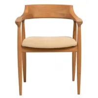 chaise en bois de frêne durable et coton biologique