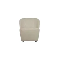 fauteuil en tissu crème