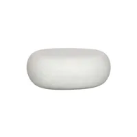 table basse en argile blanche pebble