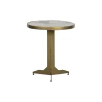 table d'appoint ronde marbre doré bout de canapé