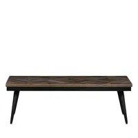 table basse en bois et métal 120x40cm bois