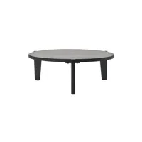 grande table basse en bois noir