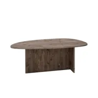table basse en bois de sapin marron 128,6x43,25cm