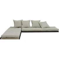 futon canapé lit 3 places 2x70x200 lin