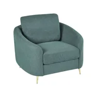 fauteuil en tissu vert