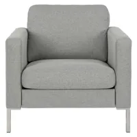 fauteuil en lin gris
