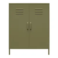 armoire à 1 porte en vert olive