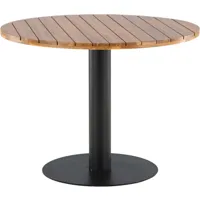 table ronde de jardin 100 cm en acier et acacia cot