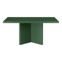 table basse 100x50cm plateau résistant mdf 3cm, cèdre vert 100x60cm