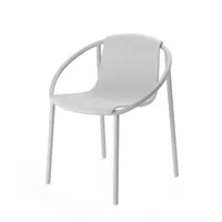 chaise grise avec accoudoirs