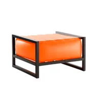 table basse lumineuse orange