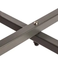 table bistro ronde en acier gris d 60 cm