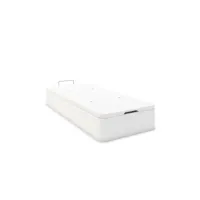 lit coffre en bois 90x200 blanc