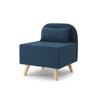 fauteuil  en tissu bleu