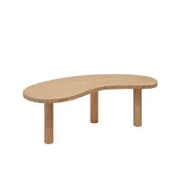 table basse en bois marron 118,5x40cm