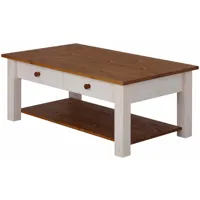 table basse en bois de pin massif