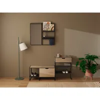 ensemble meubles d'entrée banc + console + miroir
