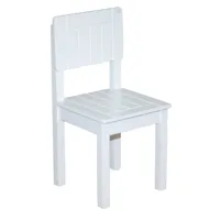 chaise enfant en bois blanc