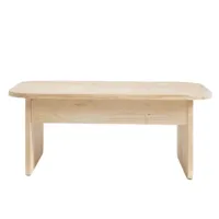table basse élévatrice en bois de sapin couleur beige