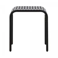table de jardin en aliminium 70x70cm noir