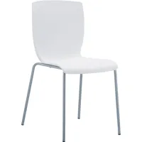 chaises de jardin empilable en plastique blanc